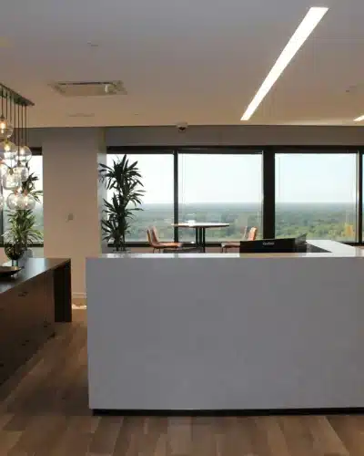 Réception des bureaux d'une entreprise