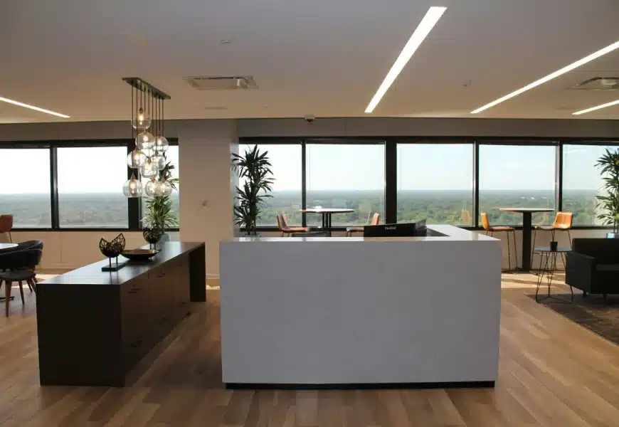Réception des bureaux d'une entreprise