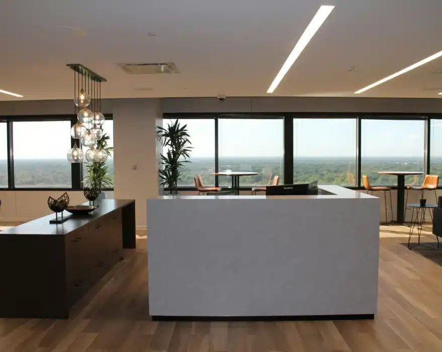 Réception des bureaux d'une entreprise